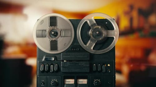 Tape Audio Music Player Studio Magnetic Tape Vintage Retro Spool Reel to Reel Player and Recorder