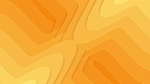 Dynamic Abstract Background with Wavy Layered Orange Shapes