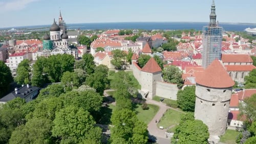 Estonia City Center in Summer