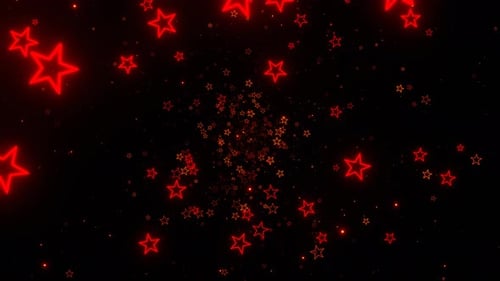 Orange And Red Beautiful Neon Cosmic Star Stream Background Vj Loop In 4K