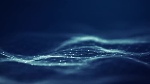 Abstract Digital Wave Plexus Network Background