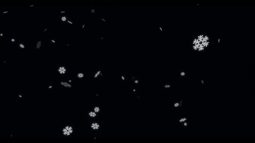 Animated Falling Snowflakes Overlay for Winter Holiday Scenes