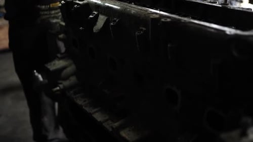 Diesel Engine Overhaul and Rebuild. Repair of the tractor engine