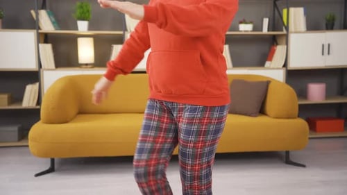 Close-up leg exercise.