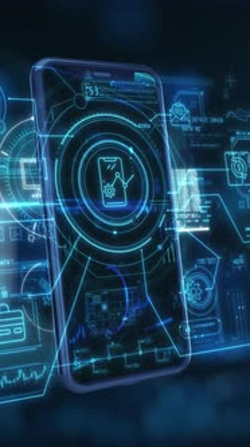 3D Mobile Phone Graphics with Statistical Overlays