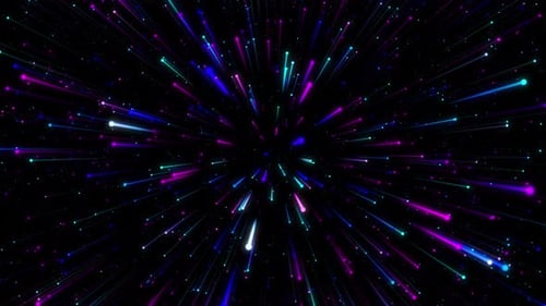 Speed Line Hyperspace Futuristic Background Loop