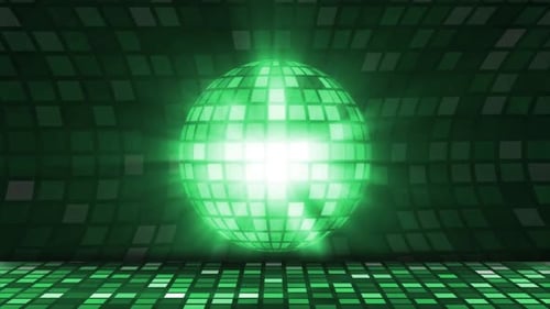 Glowing Disco Ball Moving Dancing And Party Background, Disco Ball Background, Loop Animation Of Dis