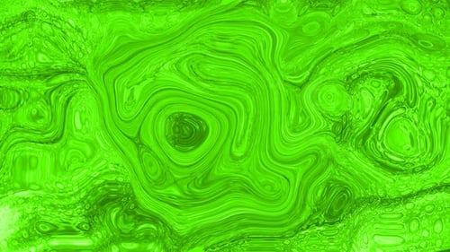 Vibrant Green Fluid Morphing Abstract Background Animation