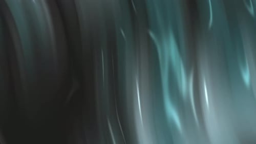 Metallic Teal And Gray Vertical Ribbed Background With Soft Light Reflections