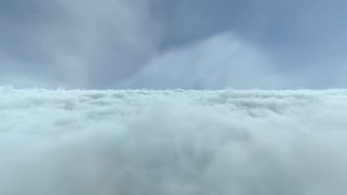 Unendlicher Flug durch Die Filmmusik Wolken Hintergrund Seamless Loop version 02