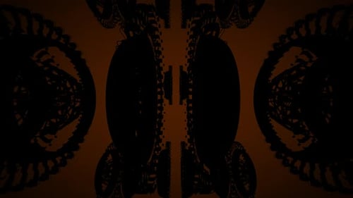 Futuristic Glowing Abstract Digital Tunnel Loop