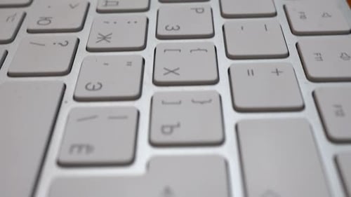 Wireless Thin Keyboard Close Up