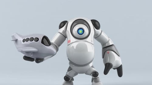Großer Roboter - 3D-Animation
