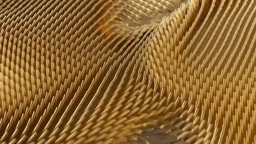 Wunderschöne Animation mit goldenem Hintergrund, winkend, schleifenfähig