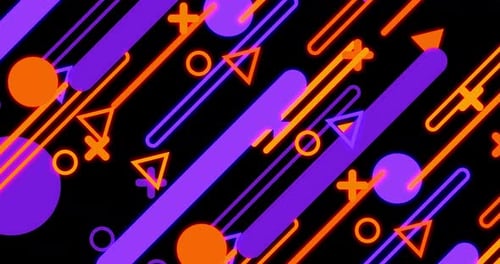Geometric Shape Abstract Loop Animation Infinity Motion Graphic Shapes Loop Animation on Black