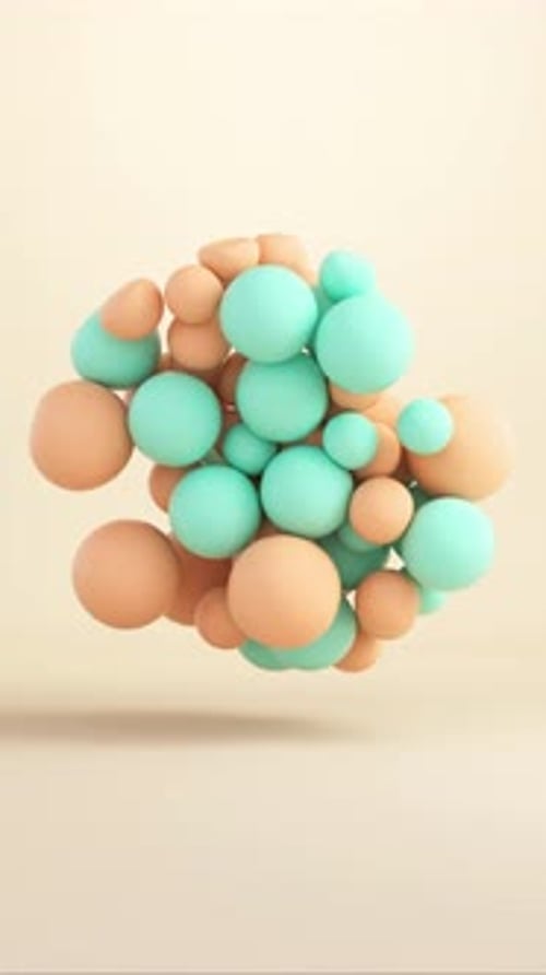 Colorful Floating Balls Animation