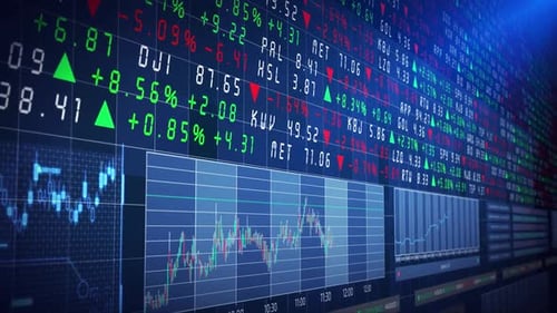 Stock Market Financial Trading Chart