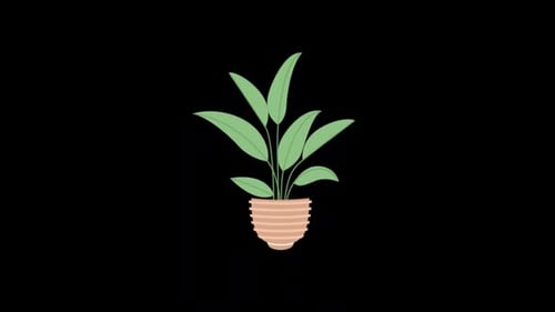 Animated Plant Growth Flat Design Element