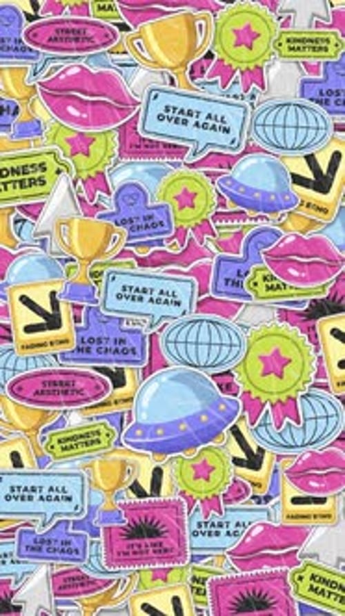 Cartoon Stickers Transition Overlay 13