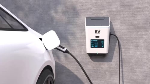 Modern Electric Vehicle Charging Station