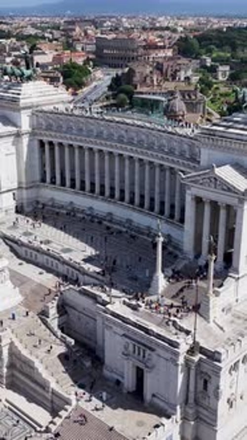 Venice square at Rome in Lazio Italy.