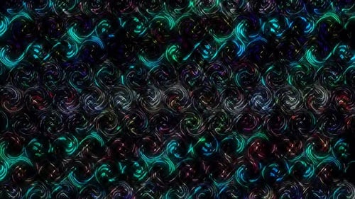 Colorful Abstract Swirling Neon Lights Background Loop