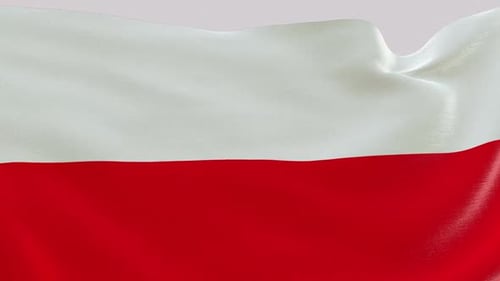 Drapeau de la Pologne en tissu