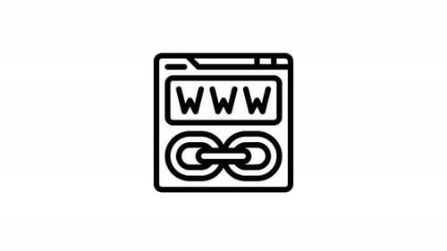 Hand Drawn Website Link Icon Animation