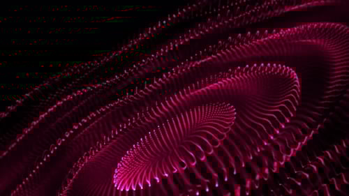 fondo abstracto con una red, cuadrícula y partículas conectadas a la tecnología digital de ciencia ficción con