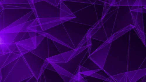 Geometric Patterns On A Plexus Canvas Violet