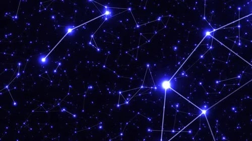 Das Sternbild leuchtet hell vor dem Hintergrund des Nachthimmels