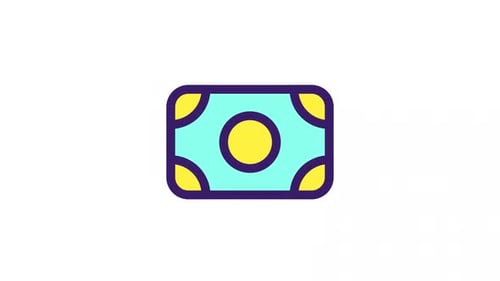 Animated Cash Color Ui Icon