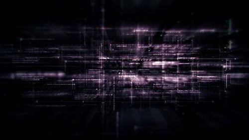 Futuristic Digital Data Stream Loop Background
