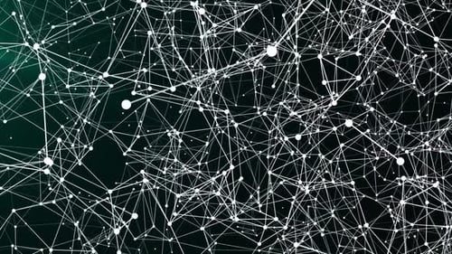 Plexus Background: Abstract Digital Data Network connection technology Plexus Business 4k Loop. 6034