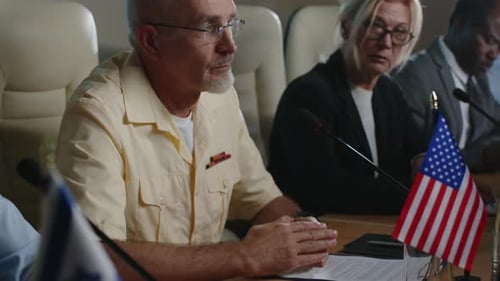 Formal Group at a Political Conference