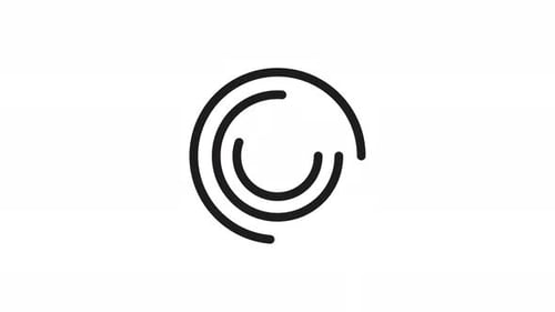 Kreis lädt animiertes Loop-Video, Animation, isolierter Alphakanal