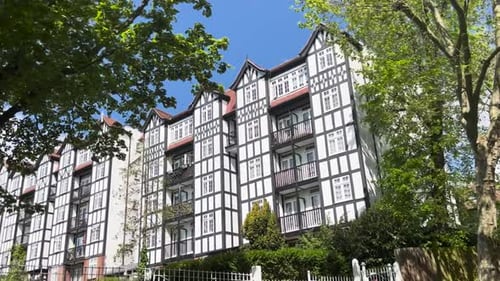 Tudor Style Apartment Building in London