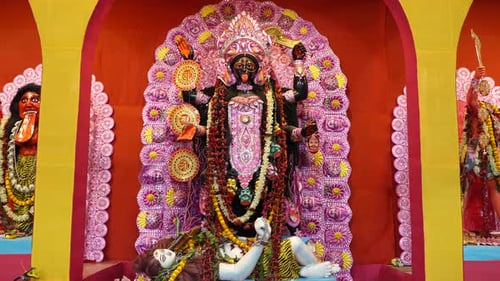 Diwali is one of the biggest festival in India, Kali, one of the deities of Hindus, is worshiped in