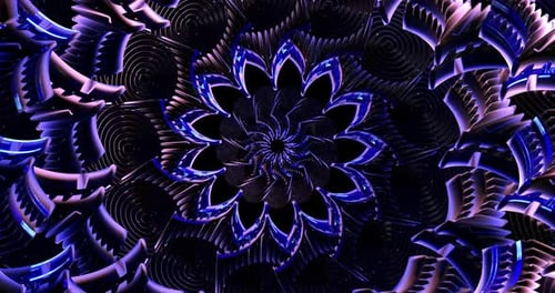 Animación en bucle de túnel en color abstracto 4K VJ 22