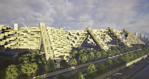 Arquitectura moderna que integra el medio ambiente en entornos urbanos