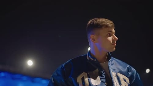 Youth Surveys Road Near Parked Vehicle Vigilant Young Individual Watches Highway Carefully Teenager