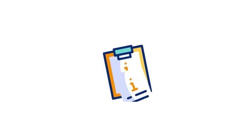Animated Clipboard Checklist Icon Reveal