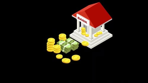 Save Money Bank Alpha Channel