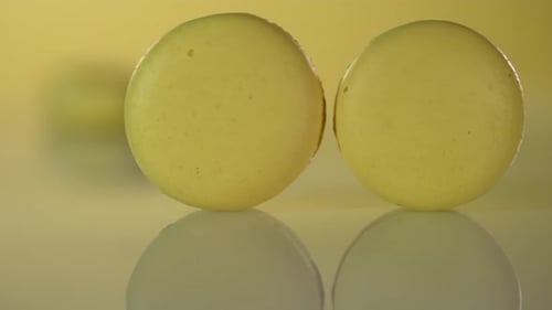 Green Grapes Sitting on a Reflective Surface