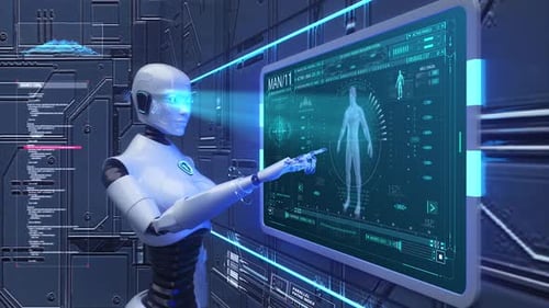 4K Metaverse Robot Virtuelle intelligente medizinische Forschung und Entwicklung