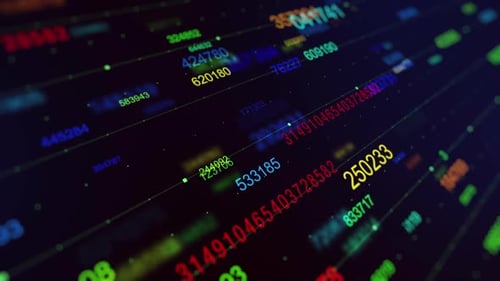 Random Numbers Generator Background Multicolor V2