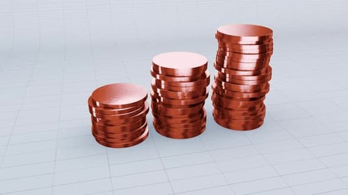 A Pile Of Plain Copper Coins V3