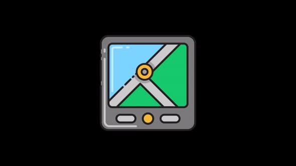 Route Map Icon Animation, Elements Motion Graphics ft. adaptive ...