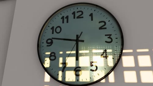 Innenwanduhr mit Sonnen- und Schattenverzögerung