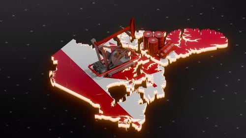 Canada Oil Pumpjack Crude Petroleum Fuel Barrels